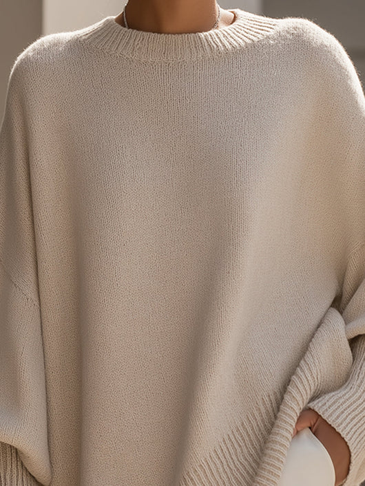 Annika | Damen Eleganter Oversized Pullover