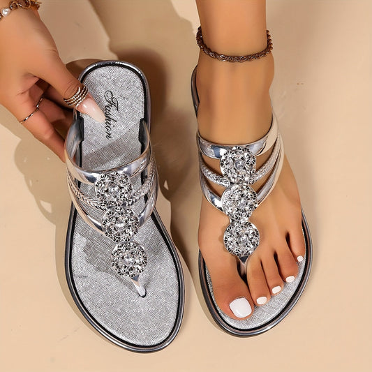 Eloira Glamouröse Flache Sandalen