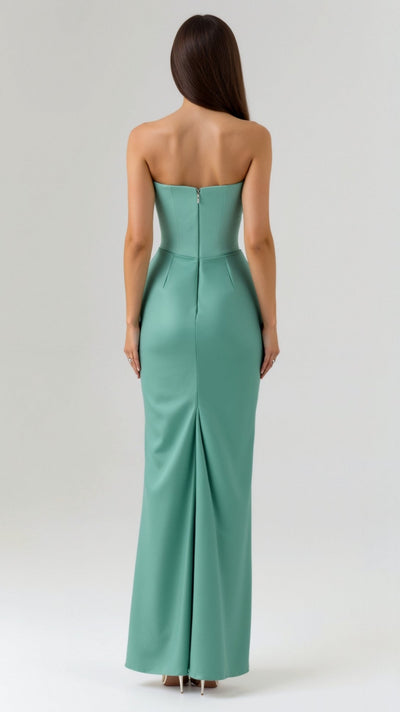 Maria | Damen Säulen Maxi Kleid für Hochzeitsgäste