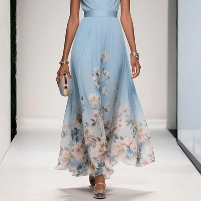 Britta | Damen Florales Maxi Kleid Für Hochzeitsgäste