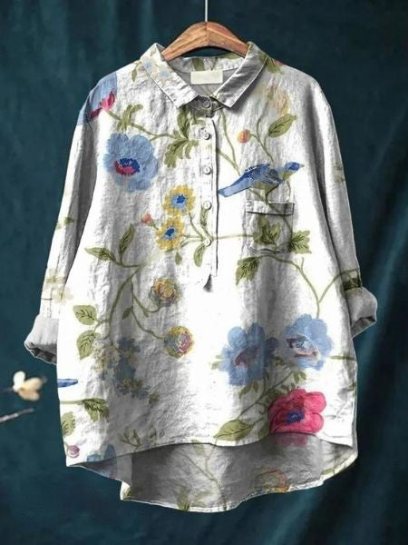 Monette Blumen-Bluse