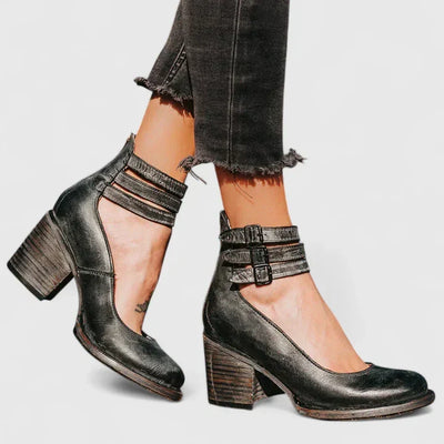 Janelis Elegante Pumps mit Blockabsatz