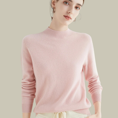 Monika | Damen Rollkragenpullover aus Merinowolle für den Winter