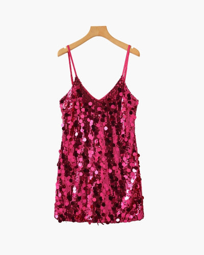 Pailletten Party-Minikleid