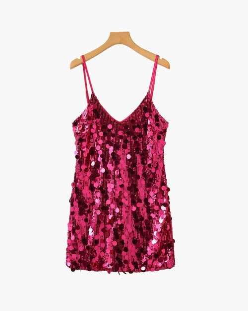 Pailletten Party-Minikleid