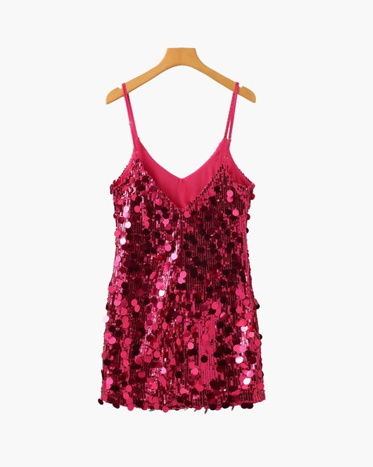 Pailletten Party-Minikleid
