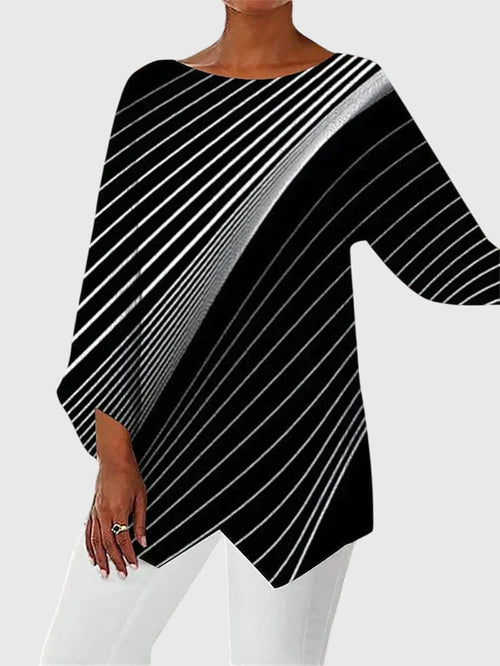 Alayah Elegantes Rundhals-Top