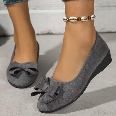 Maisie Wildleder Ballerinas mit Schleife