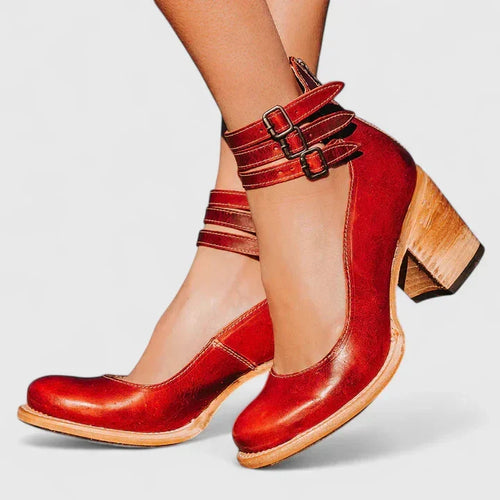 Janelis Elegante Pumps mit Blockabsatz