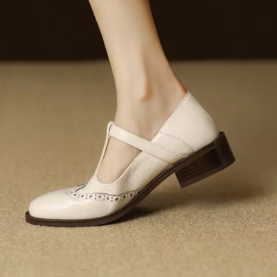 Nadine Leder T-Strap Mary Janes