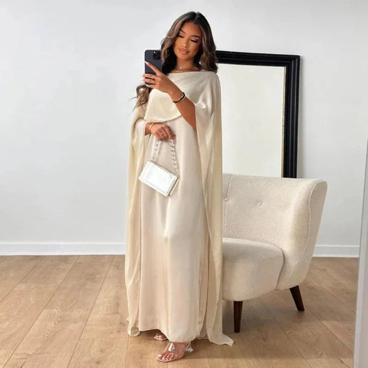 Felicia | Damen Hochzeitsgast Cape Maxikleid