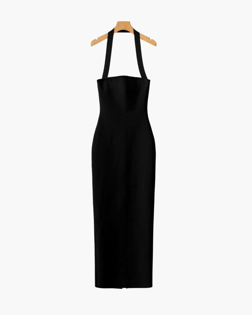 Neckholder Maxikleid in schmaler Passform
