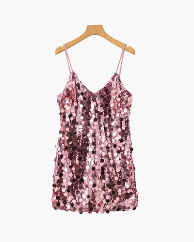 Pailletten Party-Minikleid