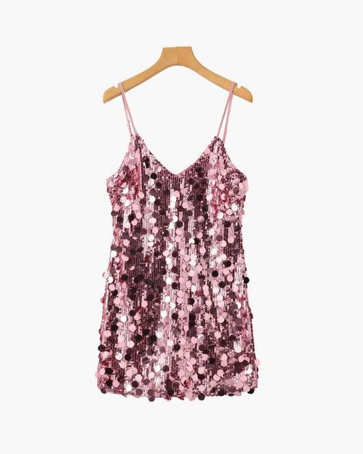 Pailletten Party-Minikleid
