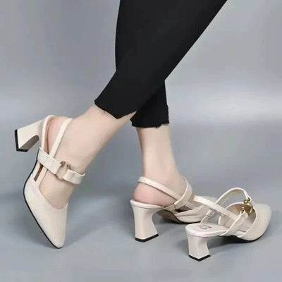 Hanna | Damen Mary Jane Pumps Mit Blockabsatz Und Fersenriemen