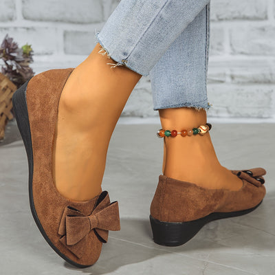 Maisie Wildleder Ballerinas mit Schleife