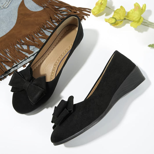 Maisie Wildleder Ballerinas mit Schleife