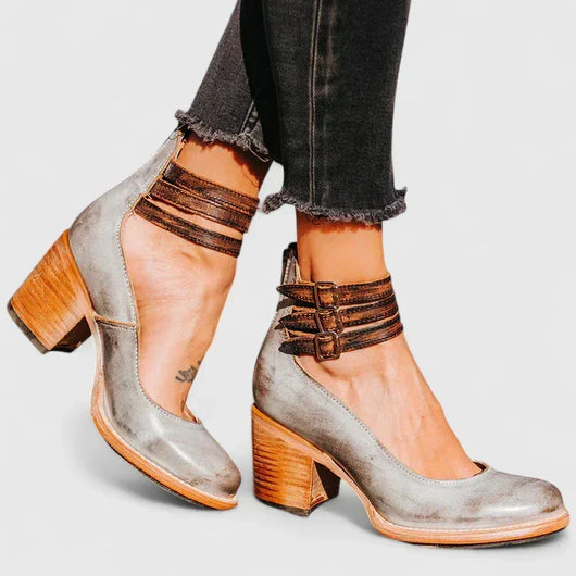 Janelis Elegante Pumps mit Blockabsatz