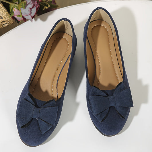 Maisie Wildleder Ballerinas mit Schleife