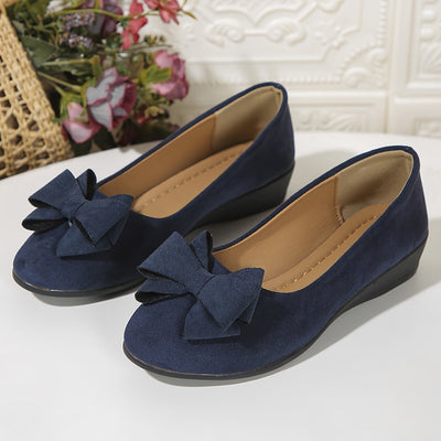 Maisie Wildleder Ballerinas mit Schleife
