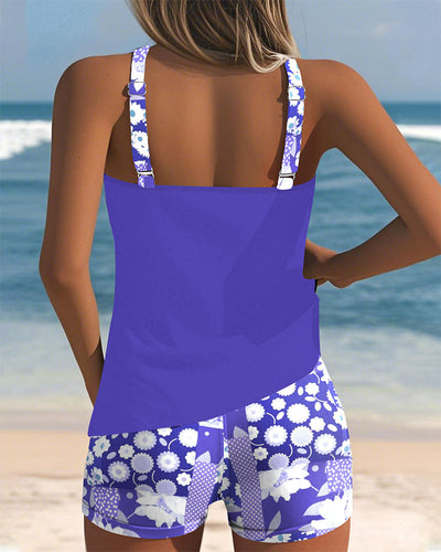 Felicia | Damen Blumenprint Tankini Badeanzug Set