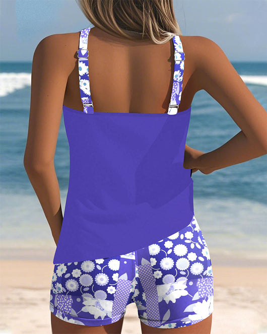 Felicia | Damen Blumenprint Tankini Badeanzug Set