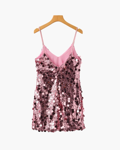Pailletten Party-Minikleid