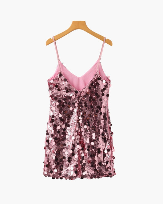 Pailletten Party-Minikleid