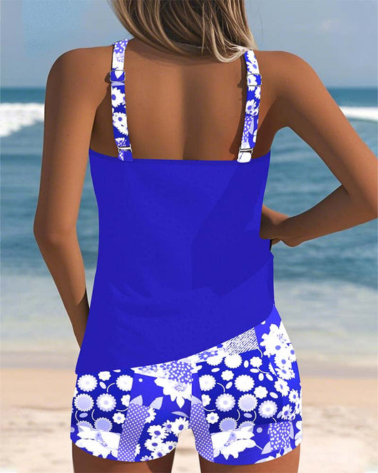 Felicia | Damen Blumenprint Tankini Badeanzug Set