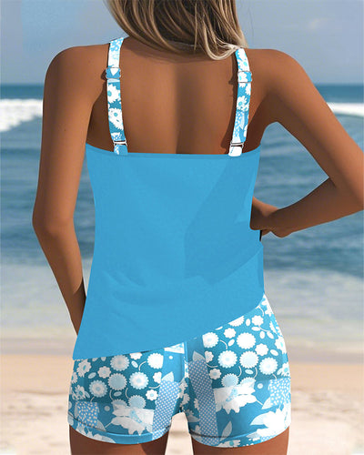 Felicia | Damen Blumenprint Tankini Badeanzug Set