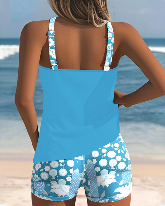 Felicia | Damen Blumenprint Tankini Badeanzug Set