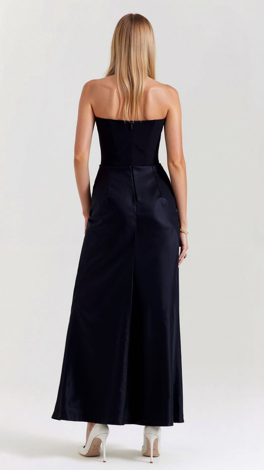 Maria | Damen Säulen Maxi Kleid für Hochzeitsgäste