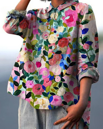 Monette Blumen-Bluse