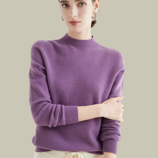 Monika | Damen Rollkragenpullover aus Merinowolle für den Winter