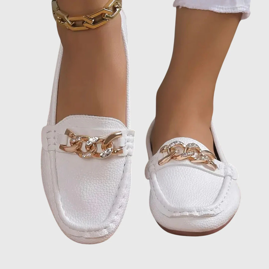 Regine | Damen Kettendetail Slip-On Loafer