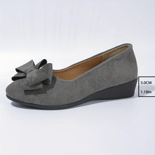 Maisie Wildleder Ballerinas mit Schleife