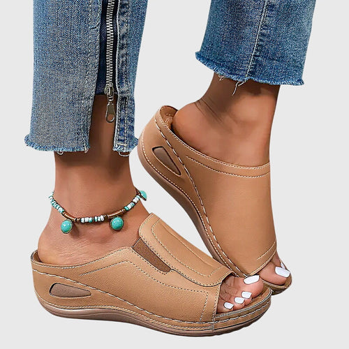 Aretha Bequeme Flache Sandalen