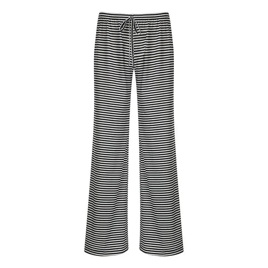 Daniela | Damen Frühlings-Gestreifte Relaxed-Hose