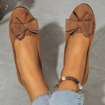 Maisie Wildleder Ballerinas mit Schleife