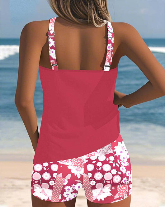 Felicia | Damen Blumenprint Tankini Badeanzug Set