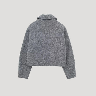 Rita | Damen Kurze Winterjacke mit Reißverschluss vorne