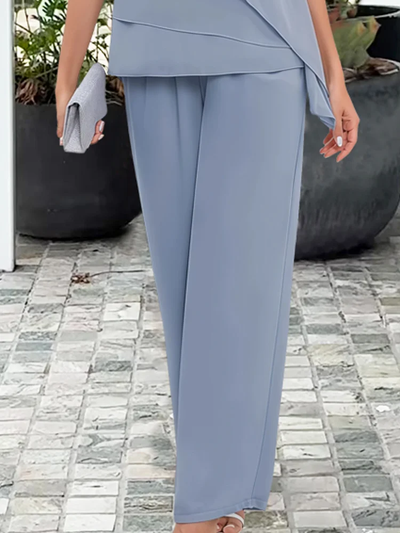 Doris | Damen Elegantes Zweiteiliges Abend Set Mit Top Und Hose