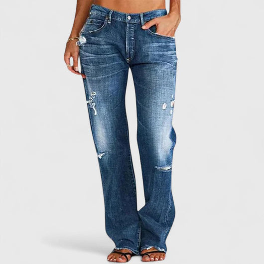 Frieda | Damen Vintage-Jeans mit Lockerer Passform und Waschung