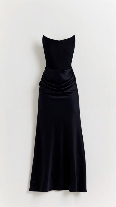 Maria | Damen Säulen Maxi Kleid für Hochzeitsgäste