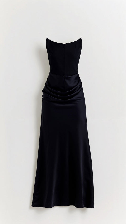 Maria | Damen Säulen Maxi Kleid für Hochzeitsgäste