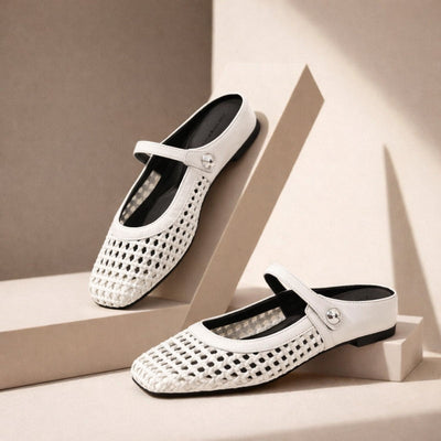 Goldie Geflochtene Mary Jane Mules