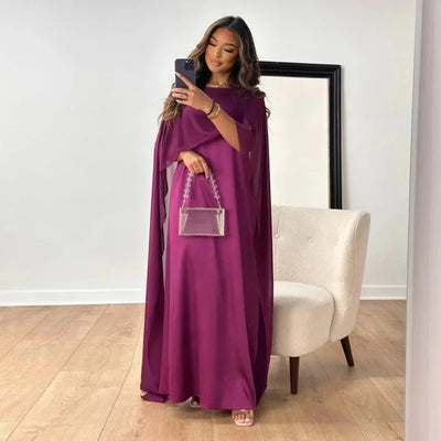 Felicia | Damen Hochzeitsgast Cape Maxikleid