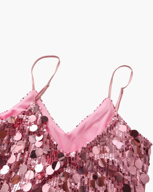 Pailletten Party-Minikleid