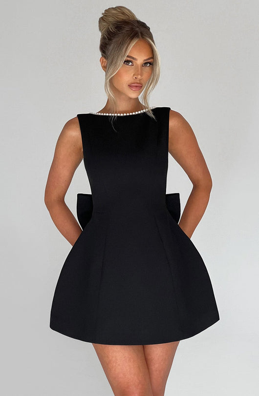 Magdalena | Damen Strukturiertes Mini Kleid für Hochzeitsgäste