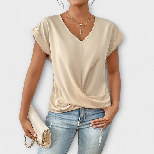 Carlinda Elegantes V-Ausschnitt Top